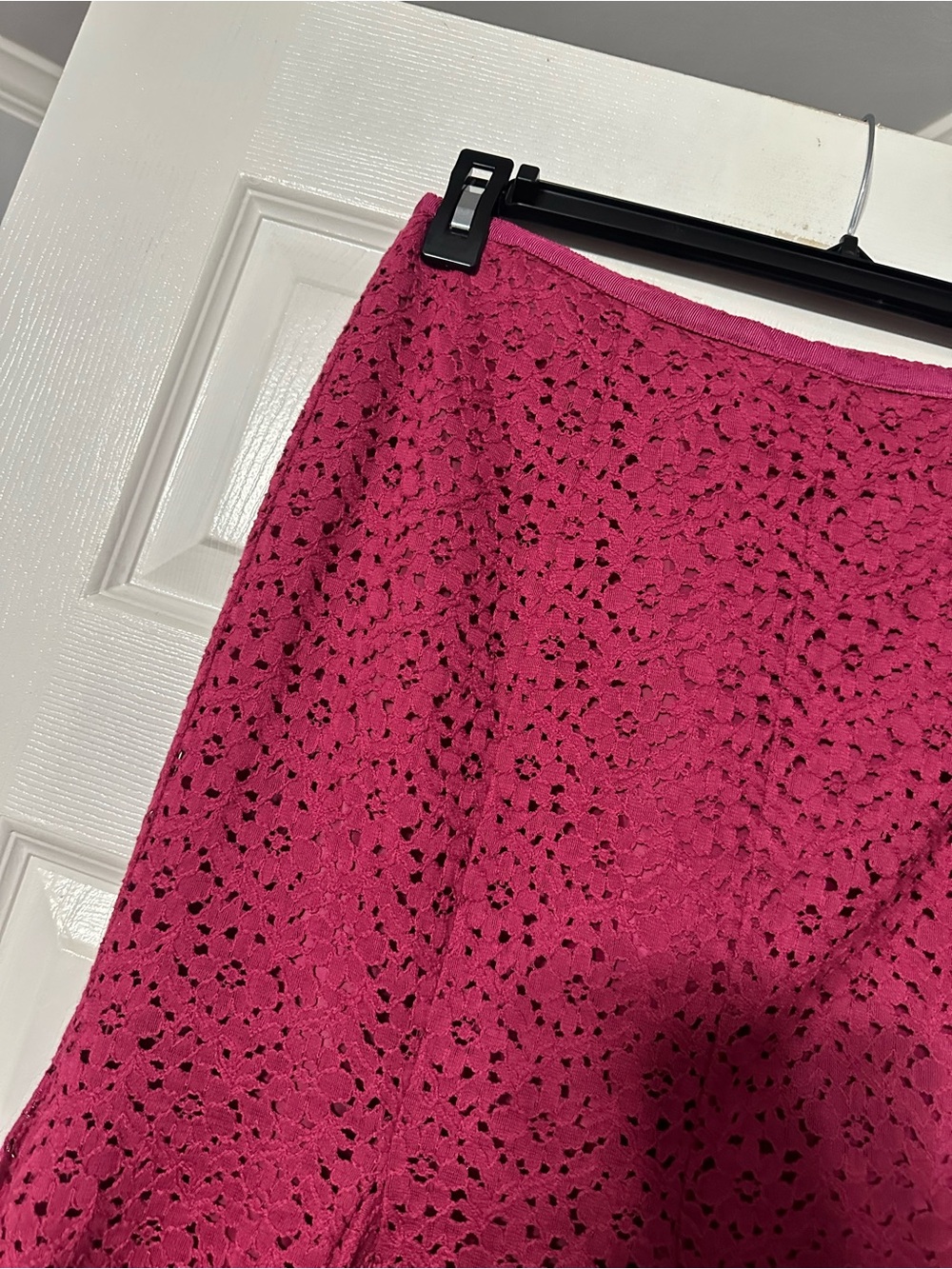 NWT Jones Wear Women’s Raspberry Lace Flare Skirt Size 4 - Picture 4 of 13